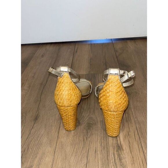 LIlly PulitzerAmber Lynn Womens Woven Block Heel Sandals  Size 8 - Picture 6 of 8